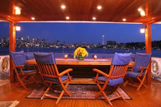 Yacht KAYANA -  Aft Deck Dining